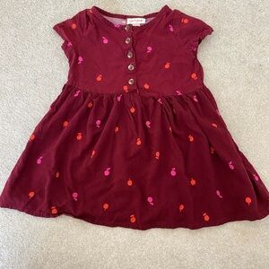 Cat & Jack Toddler Apple Dress Size 3T